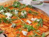 Sweet Potato Pizza with Blue Cheese