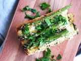 Vegan Crustless Asparagus Quiche