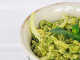 Warm Green Pea Salad with Avocado Mayo and Mint