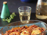 Bakaliaros tsiladia / baccalà con cipolle e uvetta