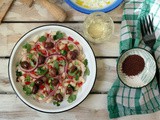 Fagioli piaz con tahini / insalata di fagioli con tahini