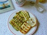 Halloumi e zucchine alla piastra