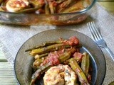 Pesce con okra/psari me bamies