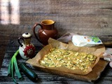 Schiacciata di zucchine con feta