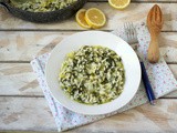 Spanakorizo / risotto con spinaci al limone