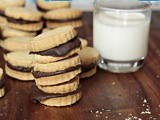 Billion Dollar Fudge Stuffed Shortbread Cookies