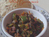 Bhindi Capsicum Masala – Okra Capsicum dry curry