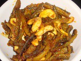 Kaju karela nu shaak – Cashew nuts bitter gourds curry – No onion no garlic recipe