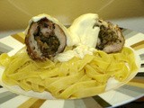 Chicken Braciole with Alfredo Sauce