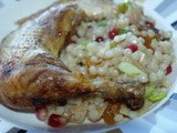 Cornish Game Hens with Pomegranate Molasses and Israeli Couscous