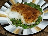 Crunchy Crumbed Cod with Frozen Peas