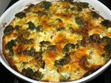 Crustless Broccoli and Cauliflower Quiche