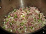 Green Lentil and Canadian Bacon Soup