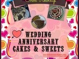 Wedding Anniversary Cakes & Sweets Event Round up