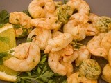 Sautéed shrimps with orange butter and sumac.(stop-over in  Lebanon)