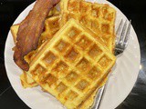 Easy 7 Ingredient Keto Cream Cheese Waffles