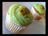 Avocado Ogura Cakes with fresh Passion Fruits