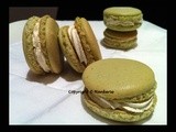 French Pistachio Macarons (With Passion Fruits cream)