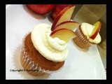 Fresh Nectarine Yogurt Cupcakes