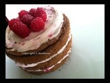 Raspberries Cream Chocolate Cake