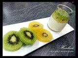 Three layered Kiwi Pudding