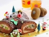 Zespri® Christmas Kiwifruit Log Cake by Hankerie