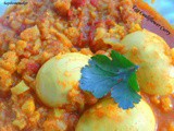 Egg and Cauliflower curry / How to make Gobi Egg gravy with step by step pictures / Kodi guddu cauliflower