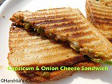 Capsicum and Cheese Grilled Sandwich