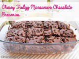 Chewy Fudgy Microwave Chocolate Brownie