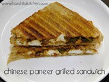 Chinese Paneer Grilled Sandwich, Easy Paneer Sandwich Recipes