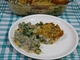 Creamy Baked Vegetable in White Sauce and Cheese| Easy Vegetable Casserole Recipe