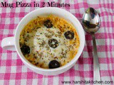 Mug Pizza Recipe | Microwave Pizza in 2 Minutes
