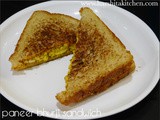 Paneer Bhurji Sandwich, Paneer Bhurji on Tawa, Quick Paneer Bhurji Sandwich