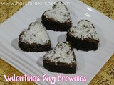 Valentine's Day Special Nutella-Coco Powder Brownies - Easy & Moist Bronwie Recipe Using Cocoa Powder