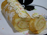 Vanilla Swiss Roll Recipe, Easy Swiss Roll Recipe, Swiss Roll Sponge Recipe