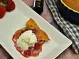 Easy Strawberry Cobbler | Fresh Homemade and Eggless