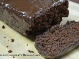 Eggless Chocolate Banana Cake | Using Wheat flour and Jaggery