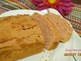 Eggless Rose flavored Jaggery Cake | Using Wheat flour