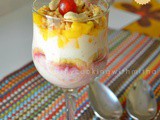 Fruit & Yogurt Parfait | Celebrating 1 year of Blogging with the easiest Dessert ever