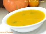 Naarangi Shorba - Orange flavored Pumpkin Carrot soup