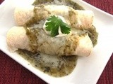 Chile Verde Enchiladas