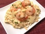 Fettuccine Alfredo with Shrimp | Healthy from Scratch