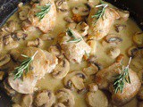 Roasted Chicken in Creamy Garlic Sauce