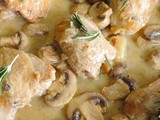 Roasted Chicken in Creamy Garlic Sauce
