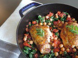 Roasted Chicken with Garbanzos