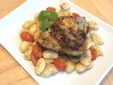 Roasted Chicken with White Bean Salad