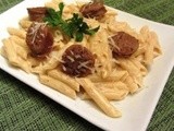 Sun-Dried Tomato Alfredo with Italian Sausage | Healthy from Scratch