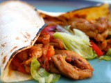 Chipotle chili rubbed chicken tacos with grilled vegetables