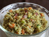 Quinoa with  carrots,squash & bacon