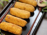 Bread Chana Kababs | Crispy Vegetarian Air Fried Snacks